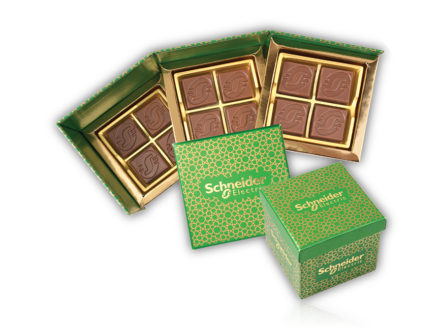 12 Pieces of Customized Belgian Chocolate in a Customized Roulette Box