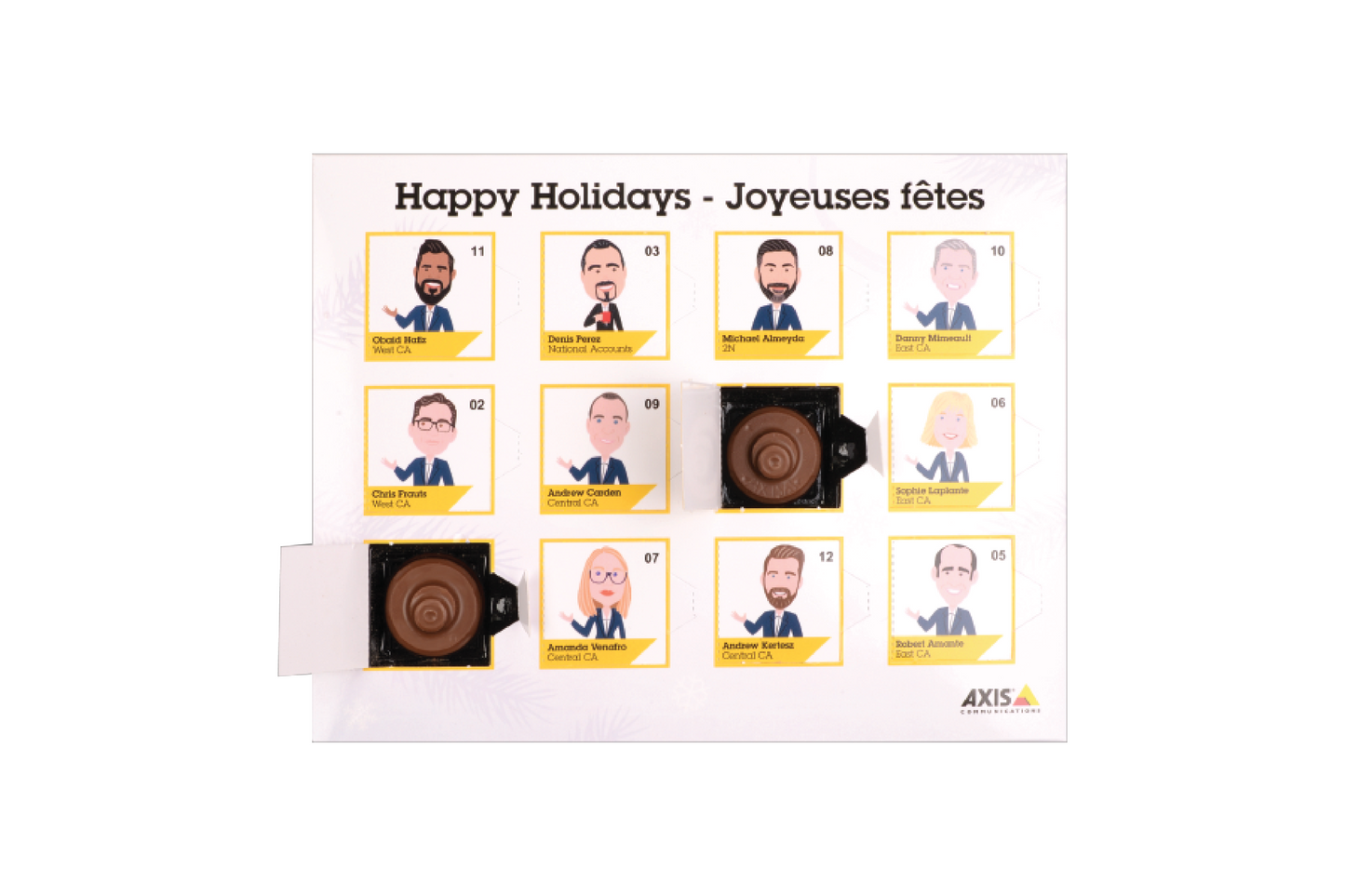 12 Day Custom Chocolate Advent Calendar