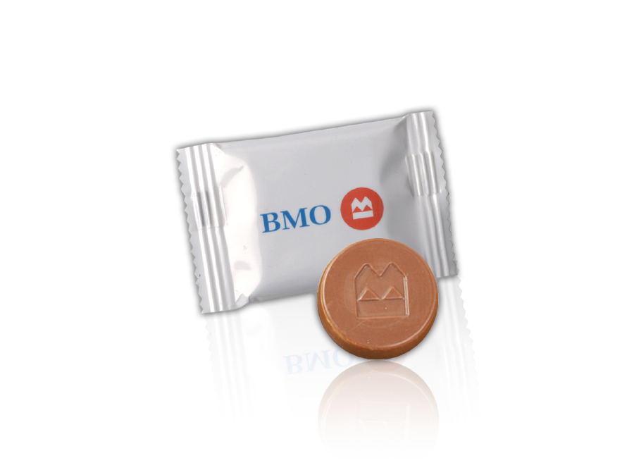 10G Individually Flow Wrapped Customized Chocolates
