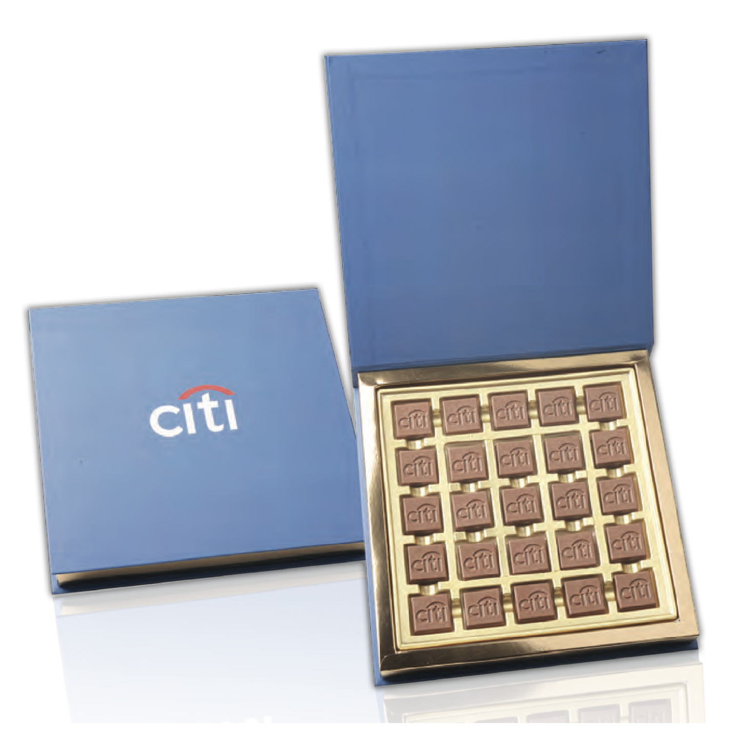 25 Pieces of Customized Belgian Chocolate in a Customized Combination Box