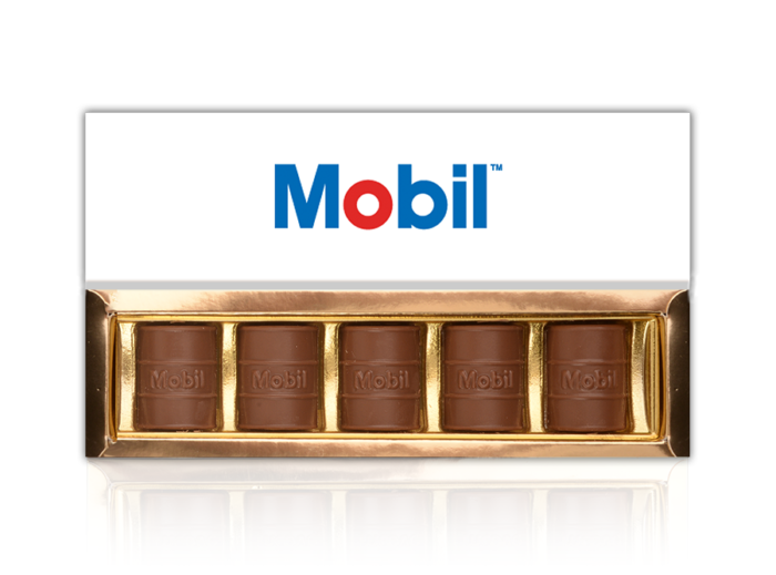 5 Pieces of Customized Belgian Chocolate in a Customized Soft Gliding Box